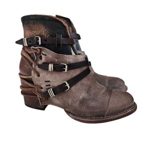 FREEBIRD STRAPPY LEATHER BOOT "CRUE"